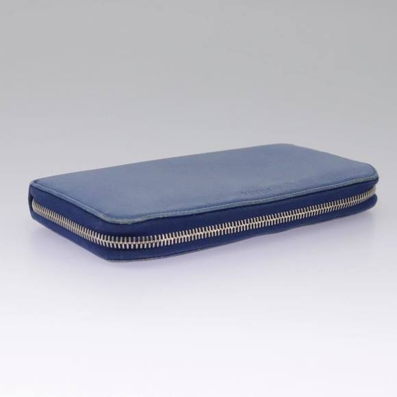 PRADA Long Wallet Leather Blue Auth 104465 - Picture 6 of 16